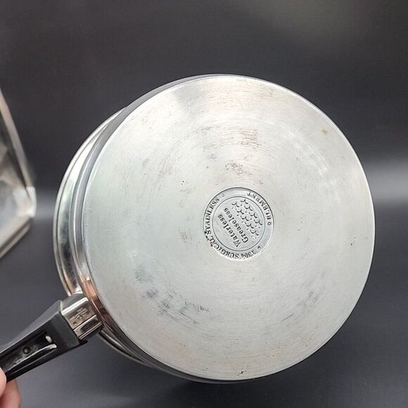 MAXAM 9 ELEMENT 2.5 Quart SAUCEPAN T304 SURGIGAL STAINLESS STEEL STEAM CONTROL - Picture 6 of 6